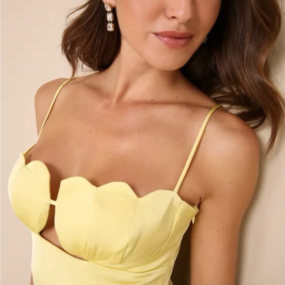🆕 Lulus Such a Delight Yellow Dress - Picture 4 of 9
